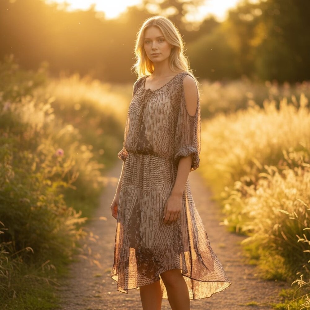 ARYN K Silk Dress